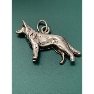 German Shepherd Sterling Silver Jewelry Charm #dog